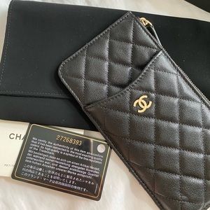 Chanel phone card case wallet